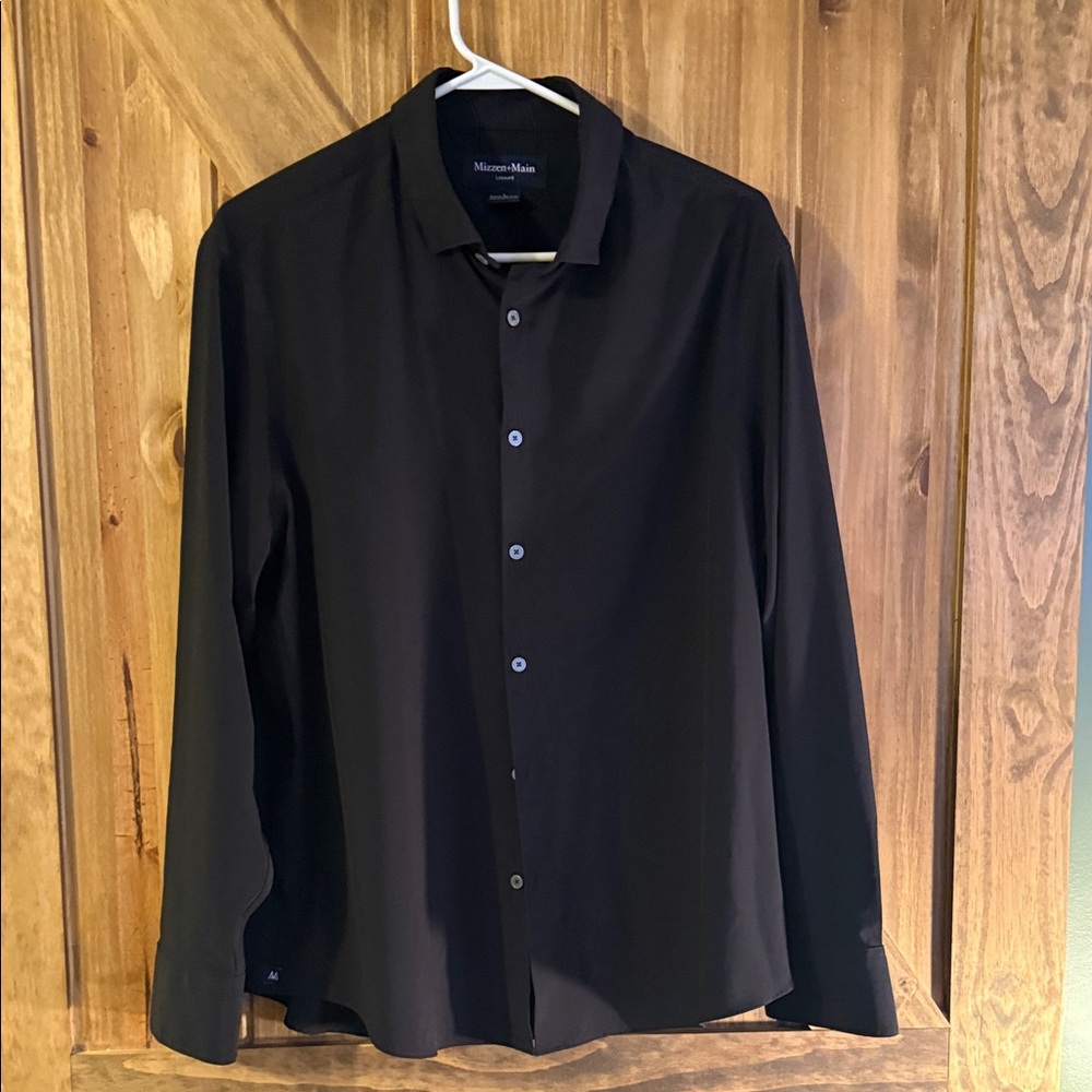 Mizzen+Main Classic Black Dress Shirt